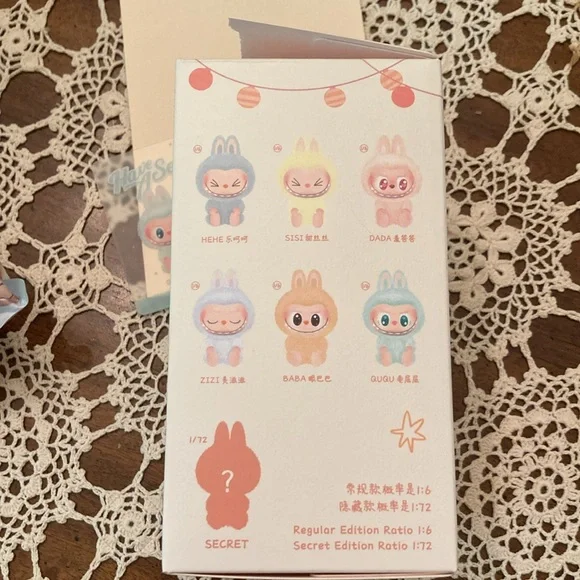 LABUBU, DOLL authentic POP MART,  Have A Seat - QUQU has QR code on box , Blue - Picture 12 of 12